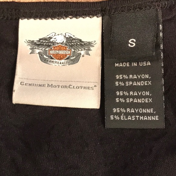 Women Harley Davidson Hi Lo Top Small - Picture 3 of 3